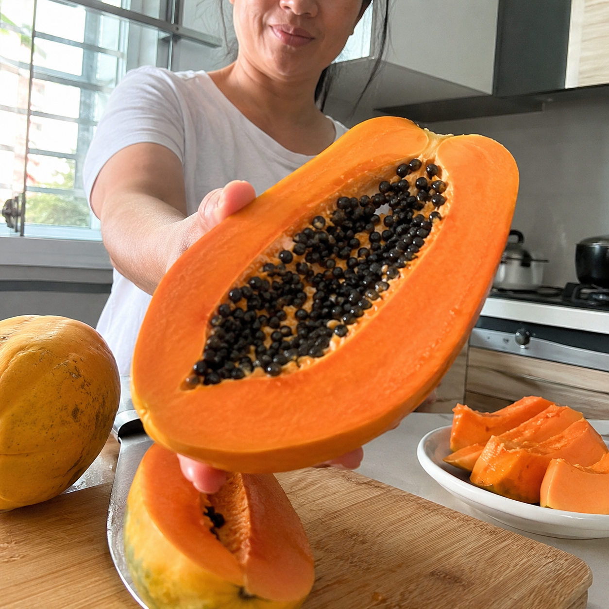 50 Pieces Cream Papaya Fruit Seeds For Planting