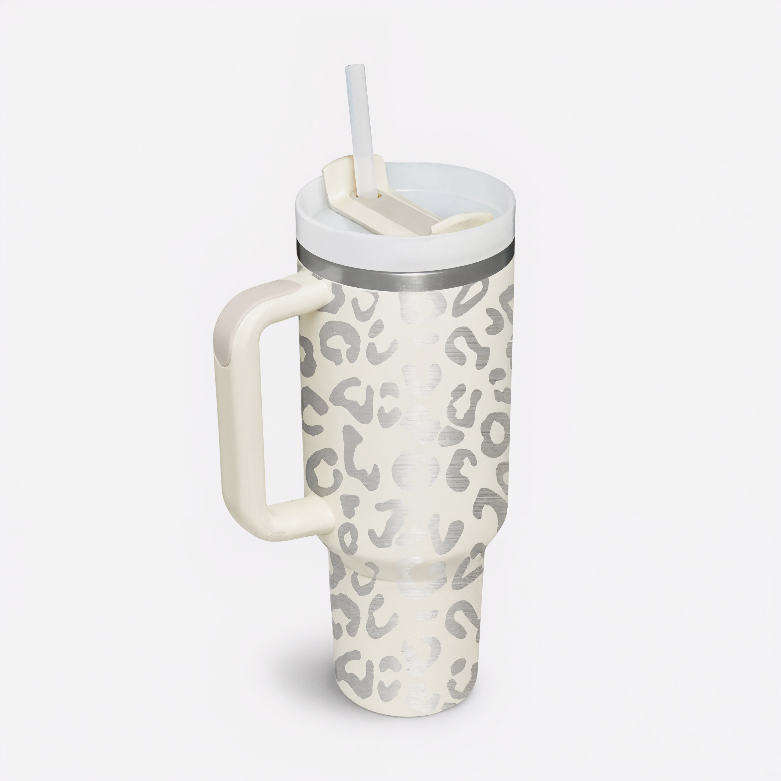 40oz Thermal Printed Mug With Handle And Straw