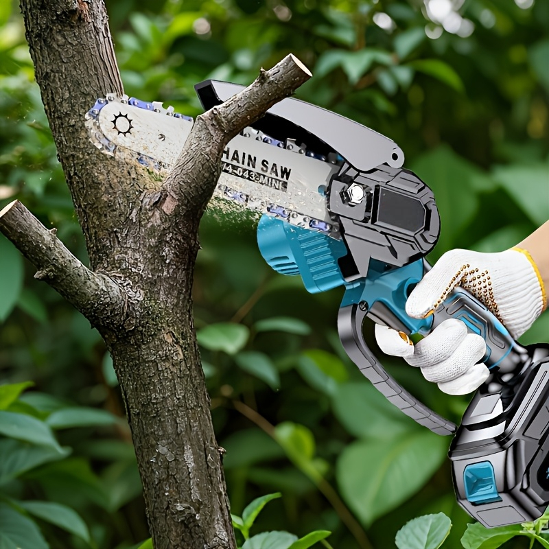 Cordless Mini Chainsaw Electric Tree Branch Cutter With Battery