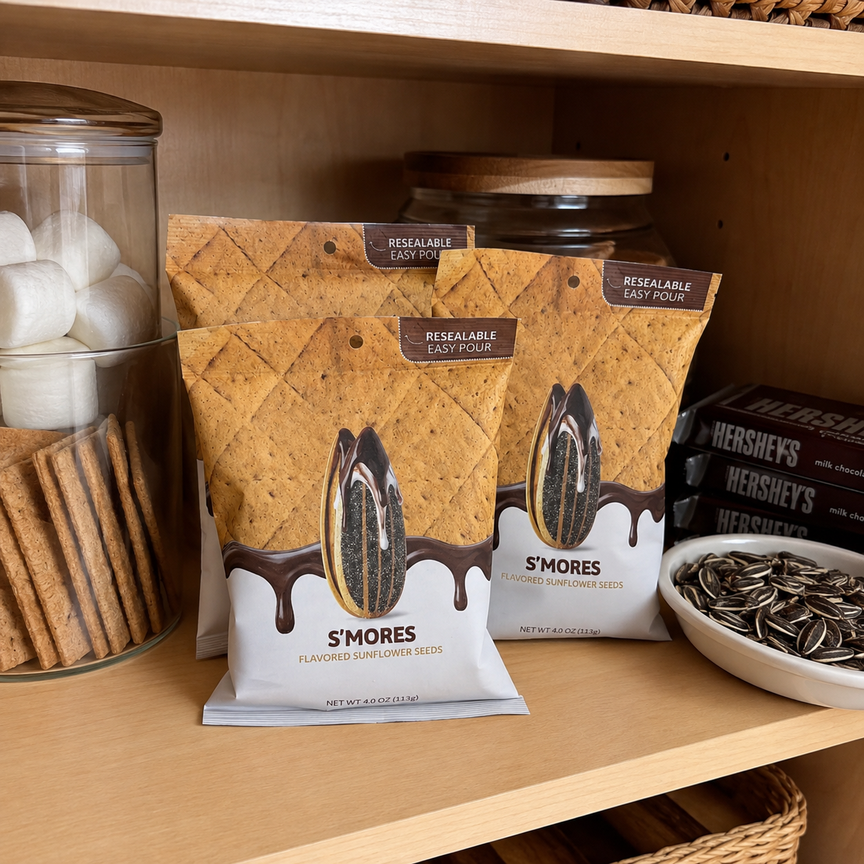 Sunflower Garden Seeds With 6 Resealable 4oz Bags