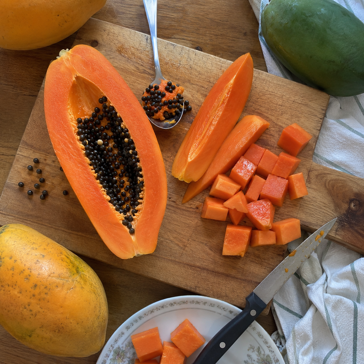 50 Pieces Cream Papaya Fruit Seeds For Planting