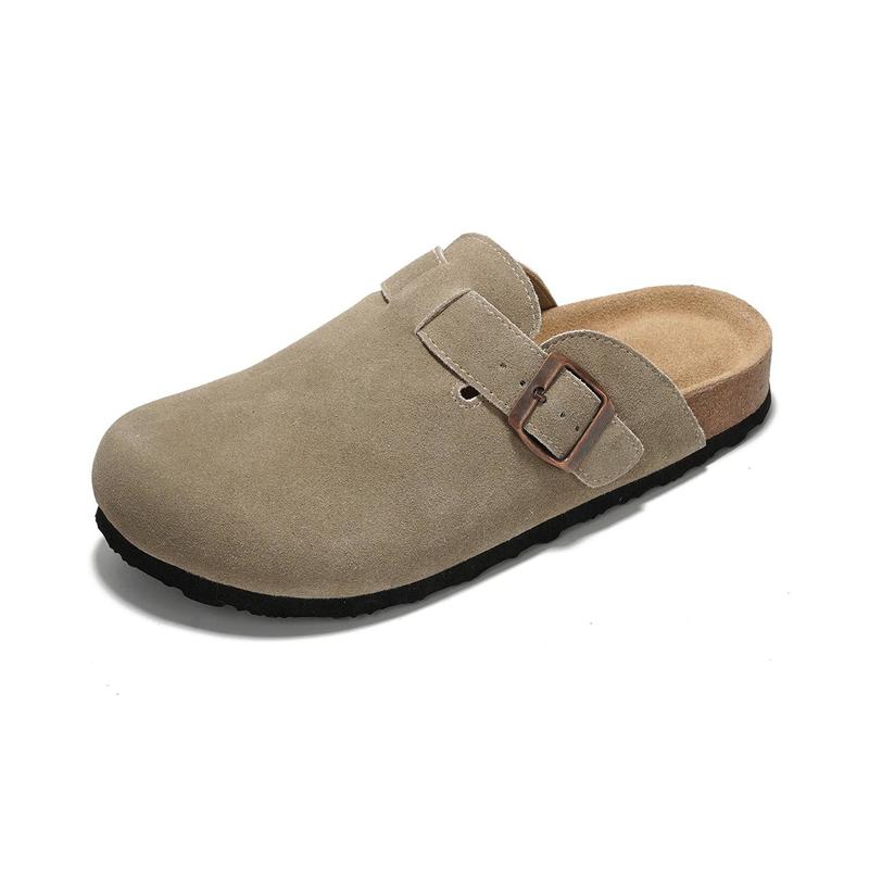 Memory Foam Leather Lightweight Non Slip Clogs For Women