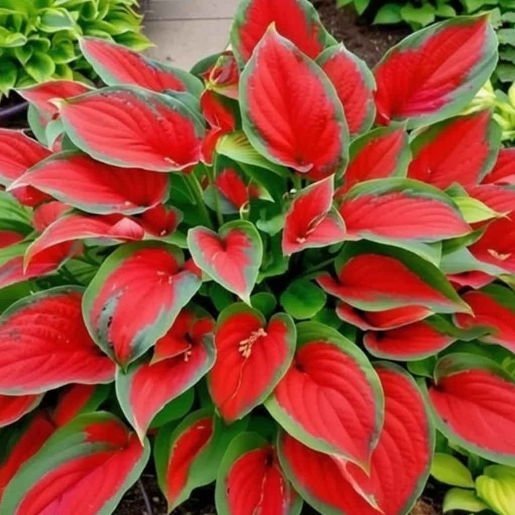 Dual Colored Hosta Plant Seeds For Shade Perennial Garden With Green Edges