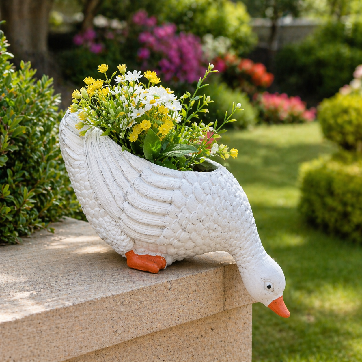 Realistic Animal Planter Decor For Outdoor Garden Or Balcony Display