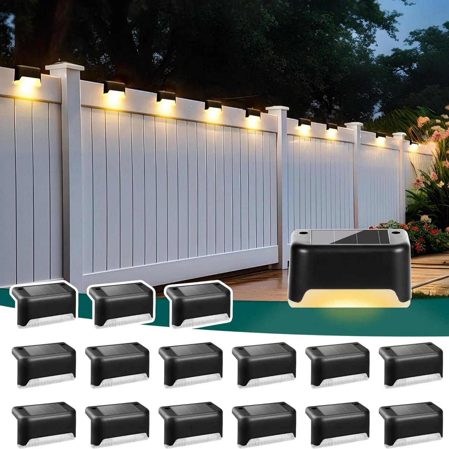 Solar Step Lights With Easy Installation And Weather Resistant Design