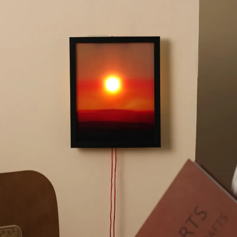 Pull String Wall Lamp With Sunrise And Sunset Light Effect