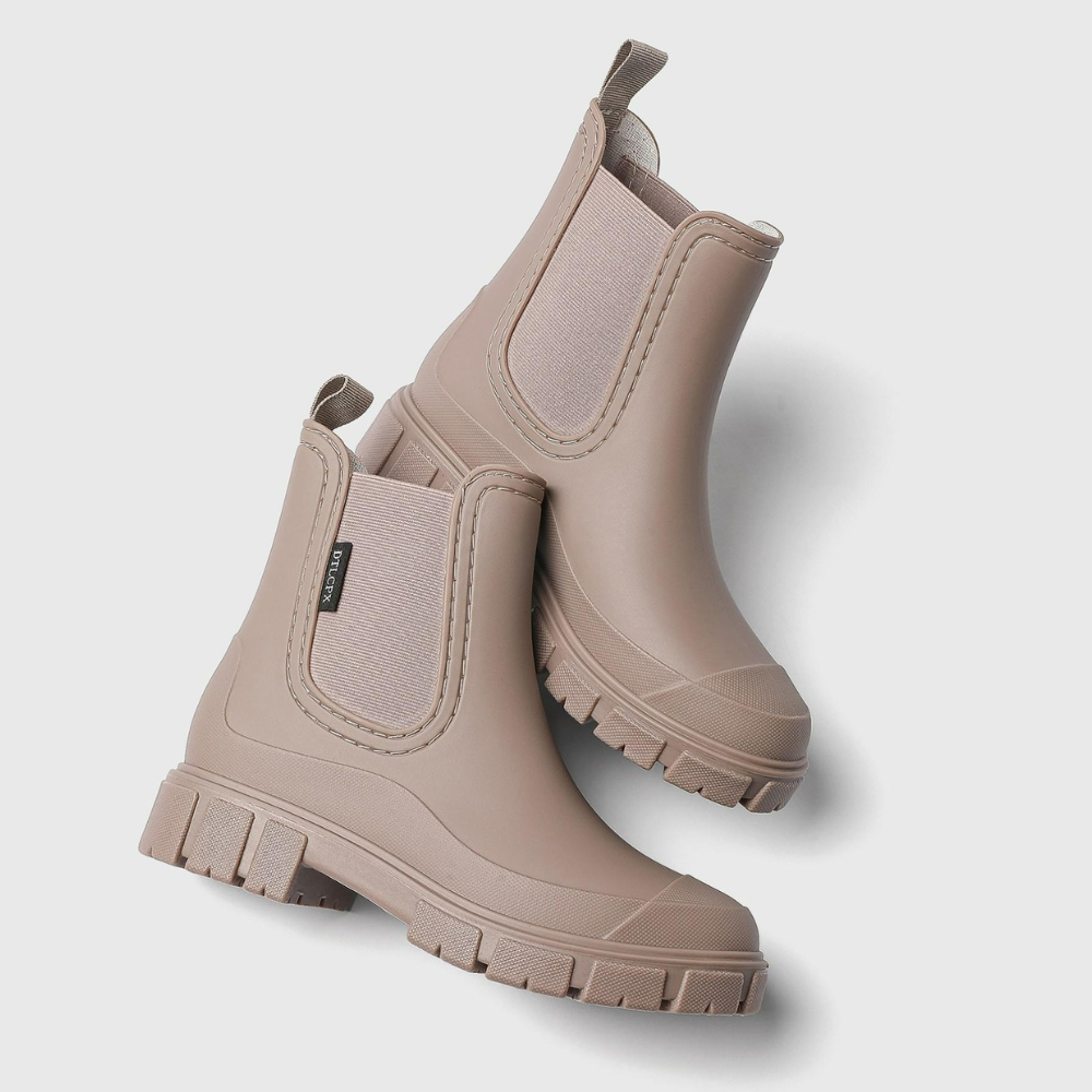 Waterproof Slip On Rain Boots For Women