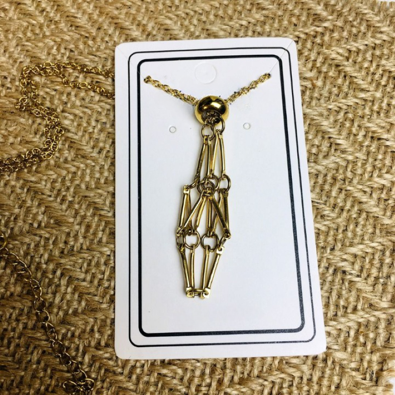 Adjustable Stone Holder Necklace - Grafton Collection