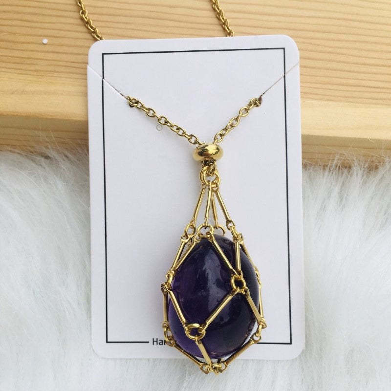 Stone Holder Necklace - Grafton Collection
