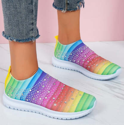 Crystal Slip On Walking Shoes - Grafton Collection