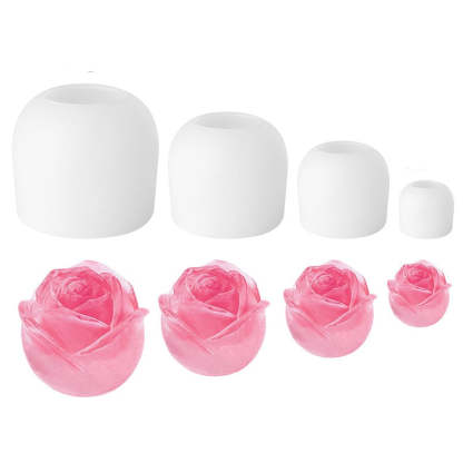 3D Silicone Rose Shape Ice Cube Maker - Grafton Collection