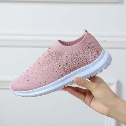 Crystal Slip On Walking Shoes - Grafton Collection