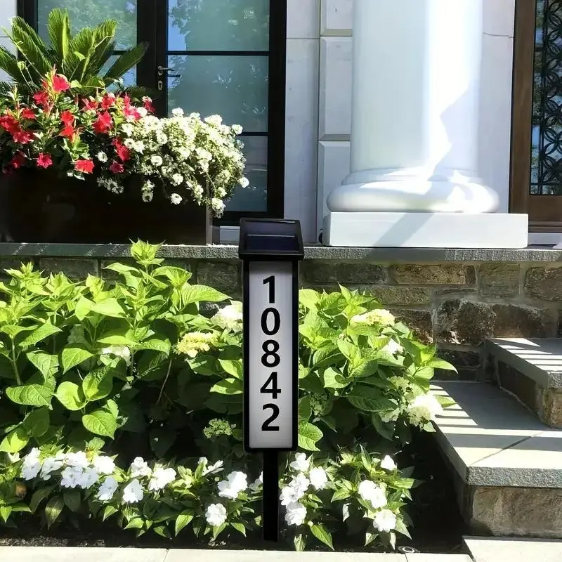 Solar LED Address Sign Light with Rod