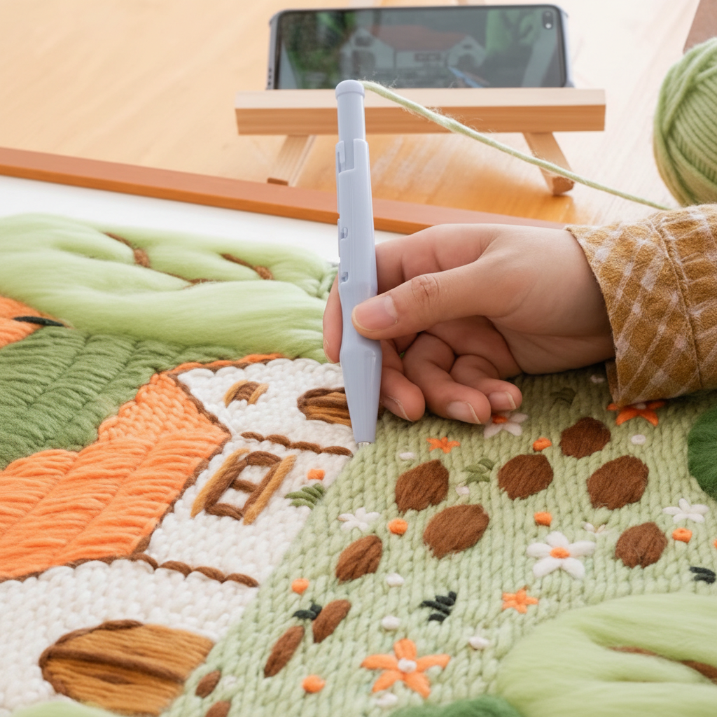 Punch Needle Textile Wall Art Set