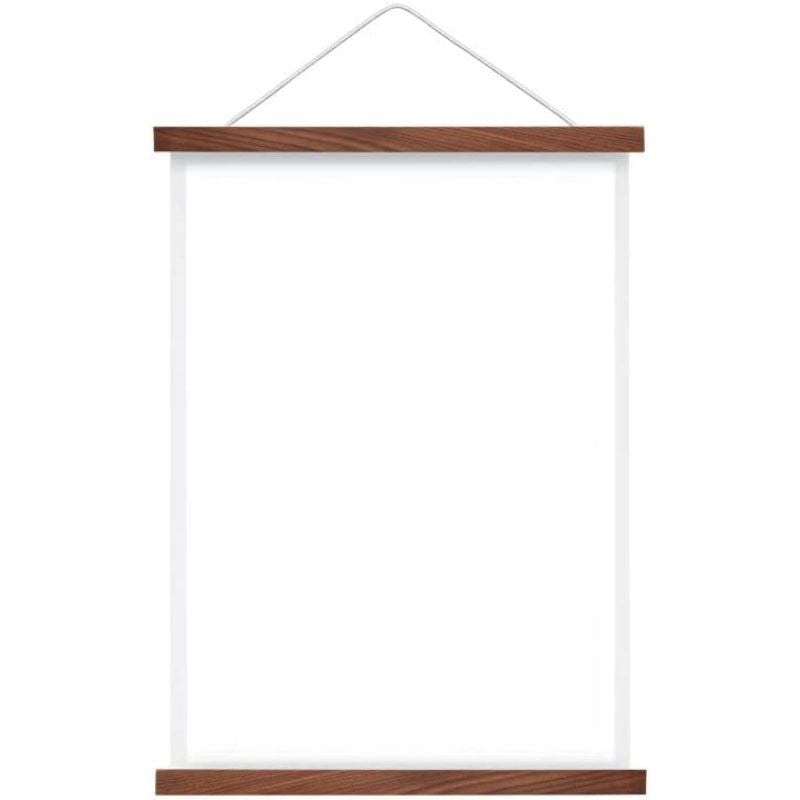 Magnetic Posters Frame Hanger, Natural Teak, Poster Hanger For Photos, Pictures, Prints, Maps, Scrolls And Canvas Artworks - Grafton Collection