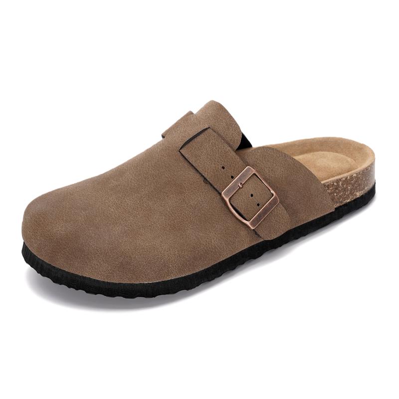 Memory Foam Leather Lightweight Non Slip Clogs For Women
