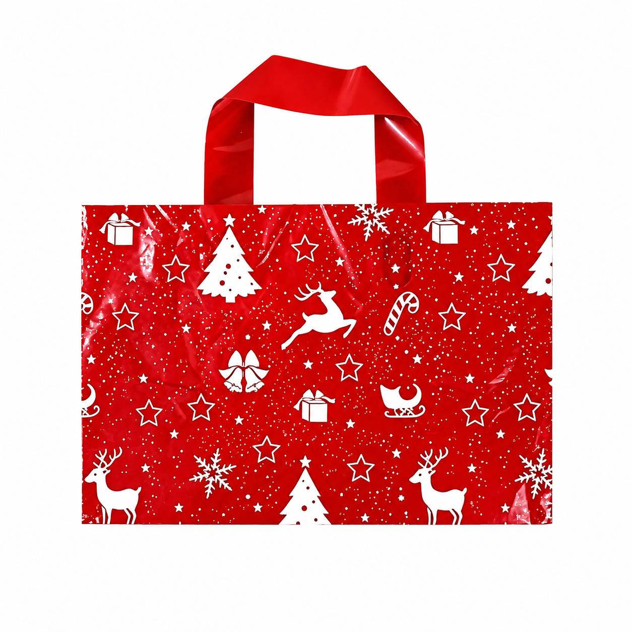 Christmas Gift Bags With Festive Character Prints For Holiday Gift Packaging