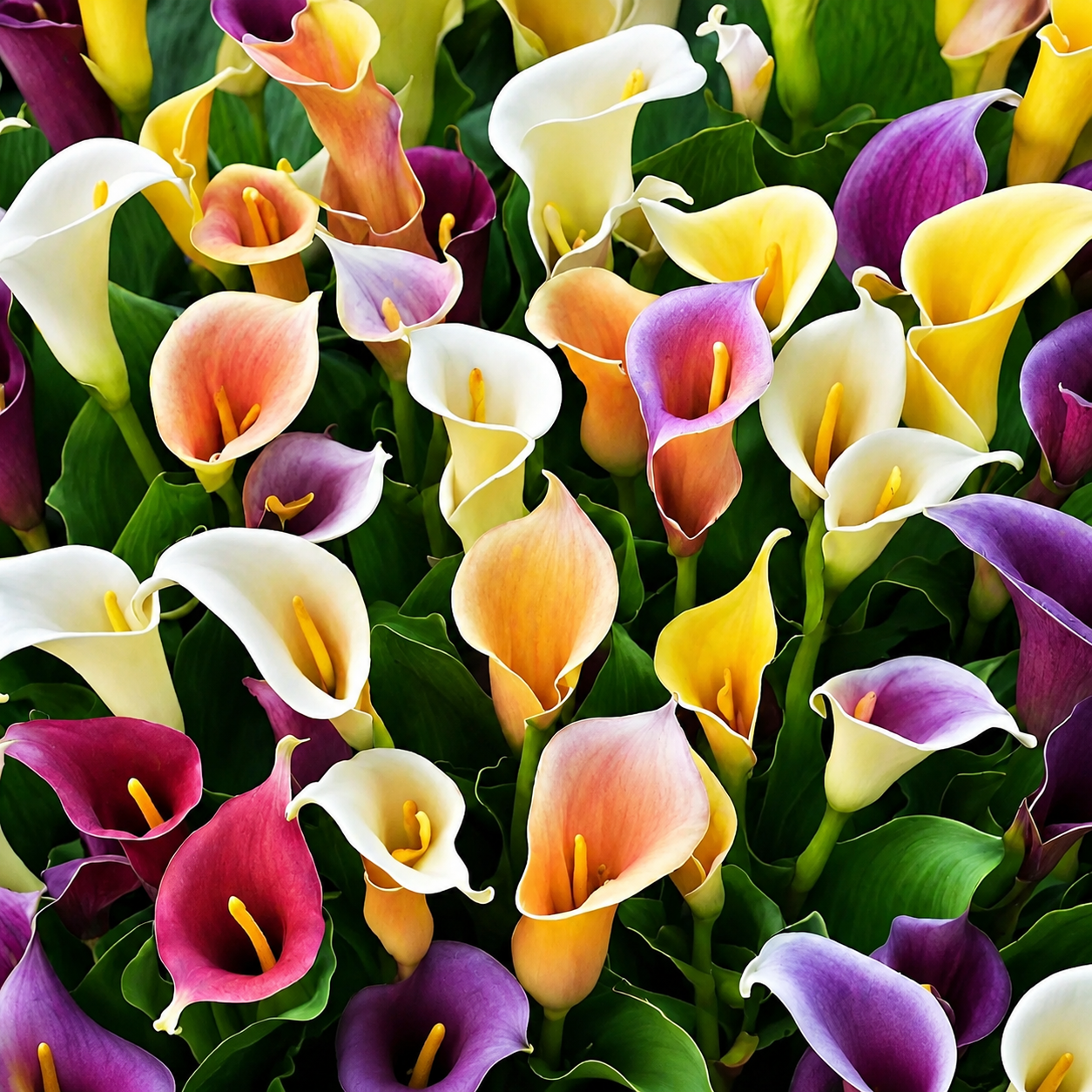 100 Pieces Of Mixed Calla Lily Flower Seeds For Perennial Garden Planting