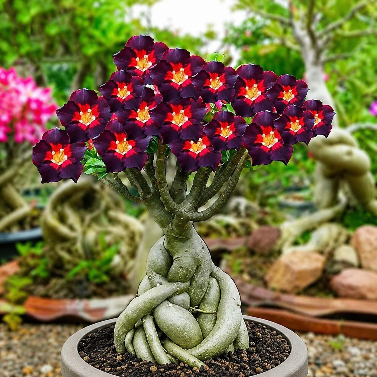 50 Pieces Of Adenium Obesum Desert Rose Flower Seeds For Home Garden Planting