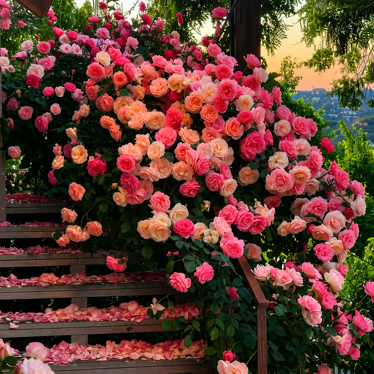 136 Pieces Outdoor Garden Climbing Rose Flower Seeds  