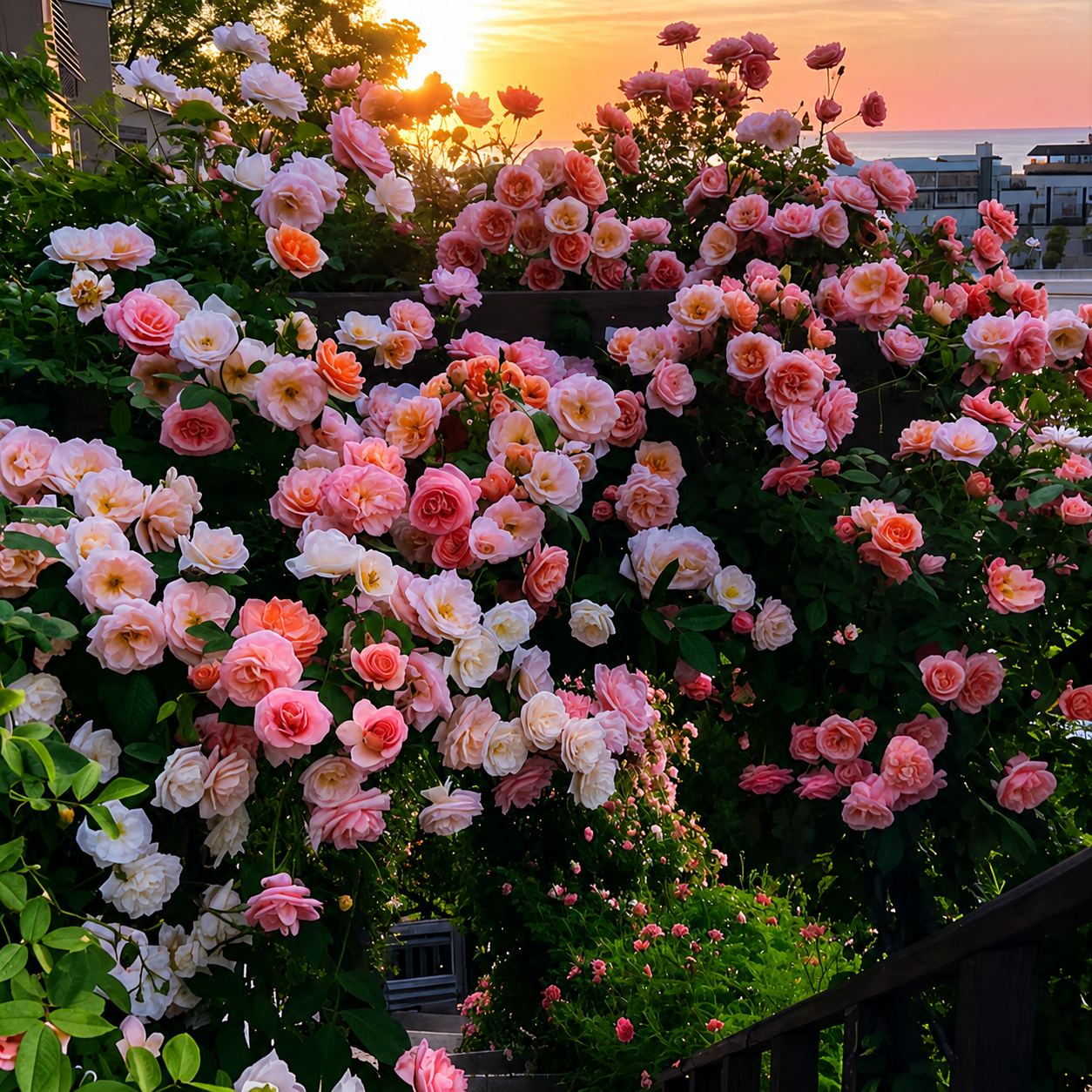 136 Pieces Outdoor Garden Climbing Rose Flower Seeds  