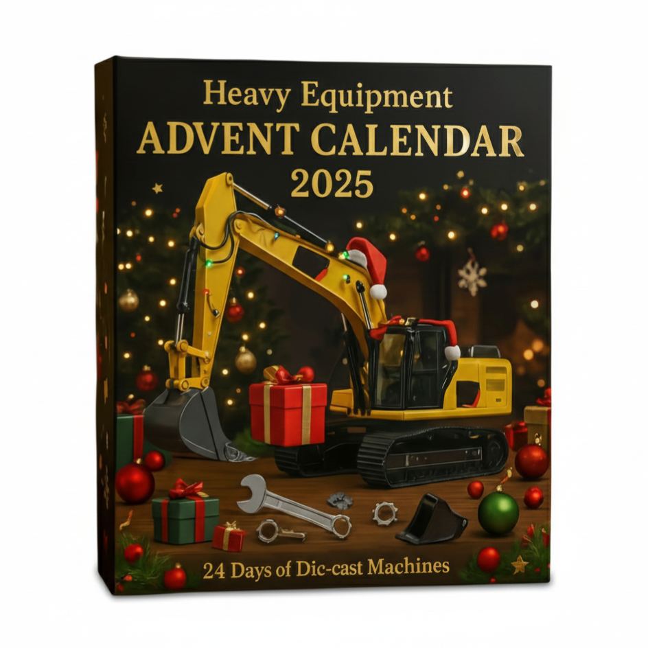 Christmas Advent Calendar 2025 With 24 Day Countdown And Construction Vehicle Toys