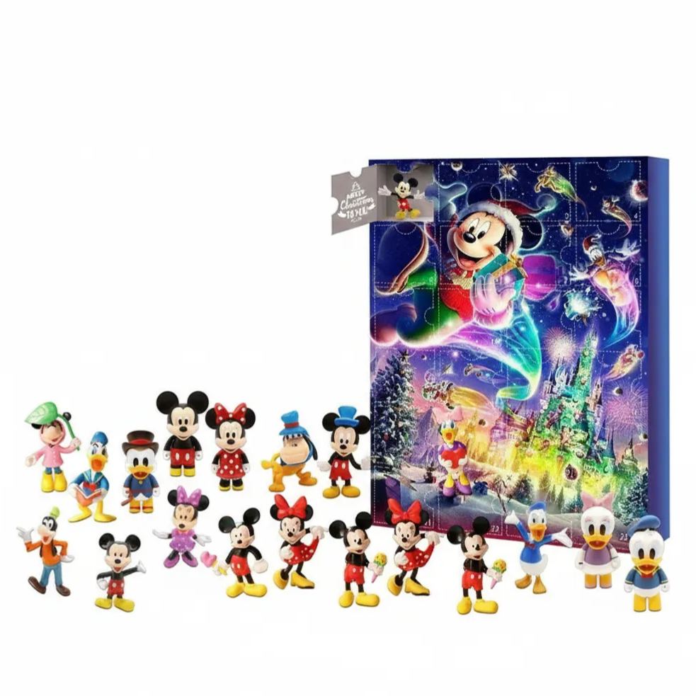 24 Day Christmas Countdown Calendar With Blind Box Toys And Anime Theme For Kids