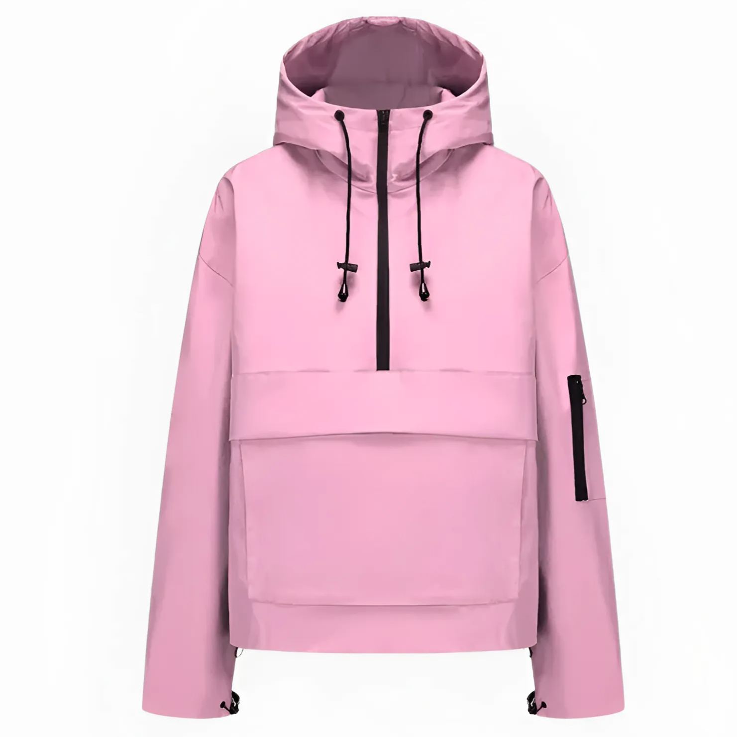 Oversized Weather Shell Jacket With Pockets