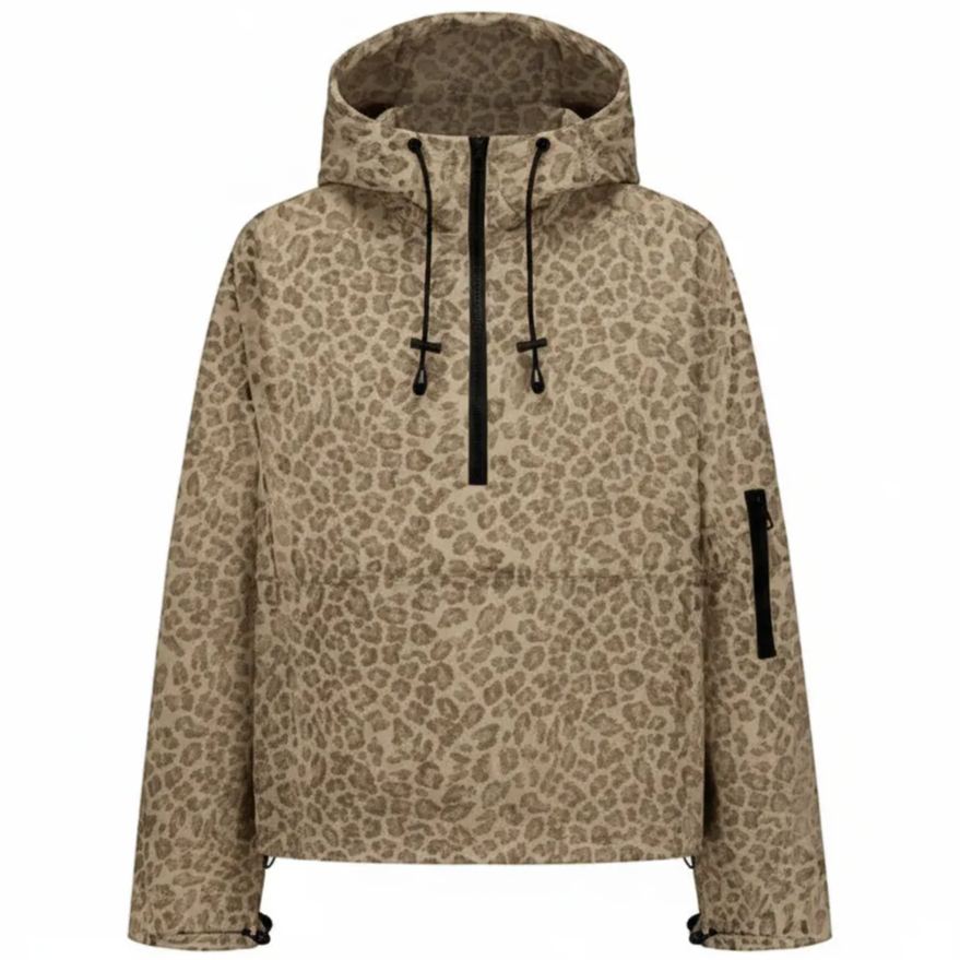 Oversized Weather Shell Jacket With Pockets