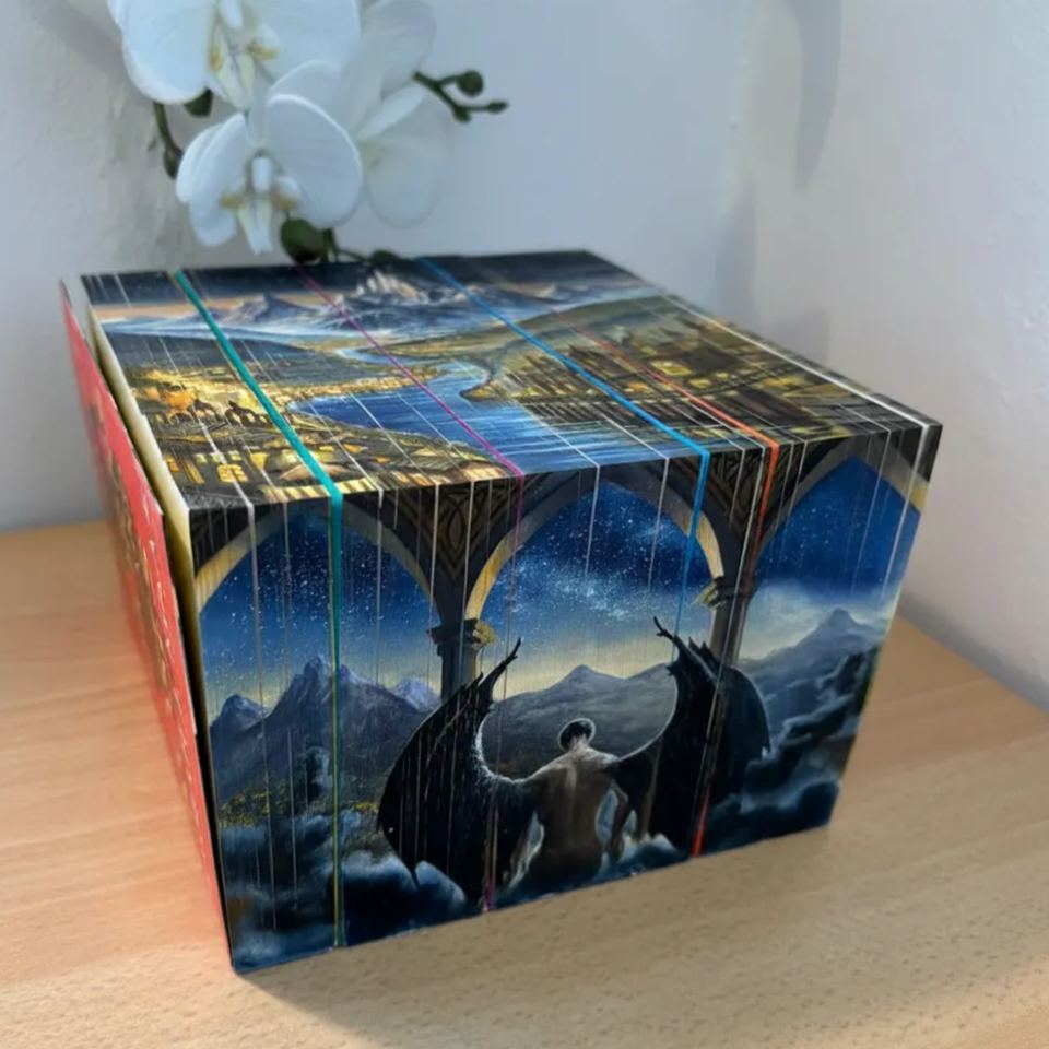 Paperback Book Set With Hand Painted Edges