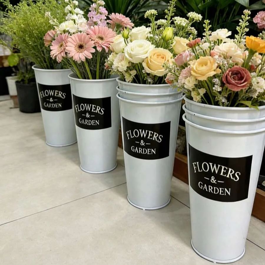 Classic Zinc Metal Bucket