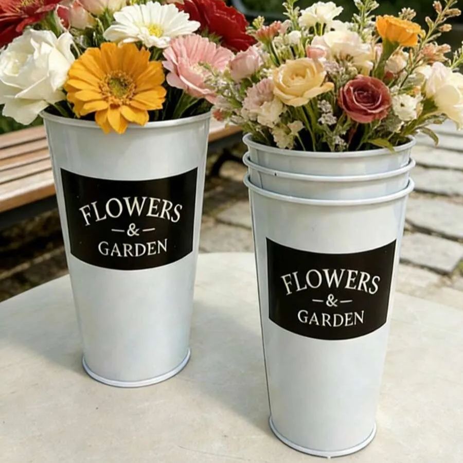 Classic Zinc Metal Bucket