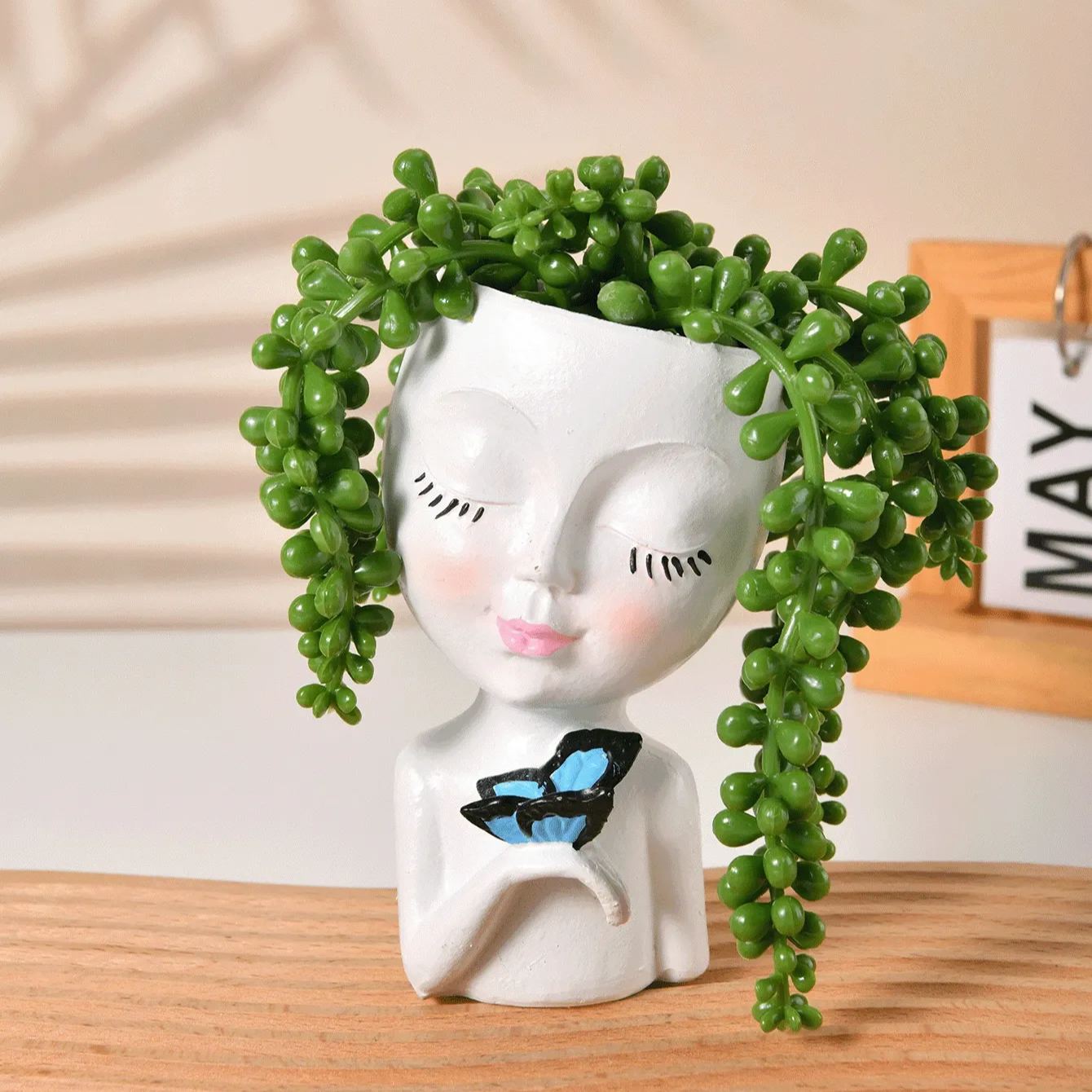 Planter Pot With Drainage Hole For Indoor Outdoor Decor