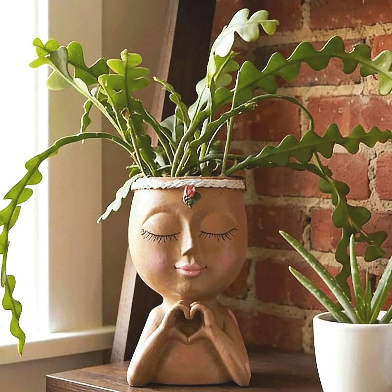 Planter Pot With Drainage Hole For Indoor Outdoor Decor