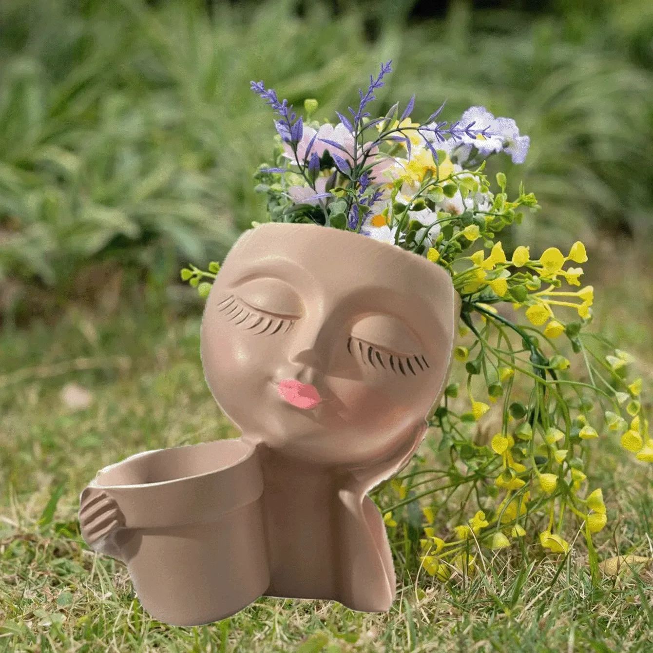 Planter Pot With Drainage Hole For Indoor Outdoor Decor