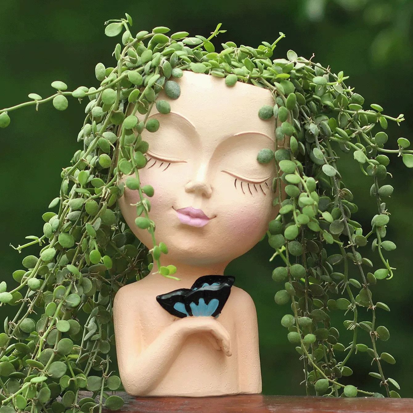 Planter Pot With Drainage Hole For Indoor Outdoor Decor