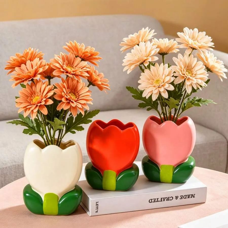 Handmade Realistic Strawberry Resin Vase Bohemian Style Home Decor Gift For Birthday Graduation