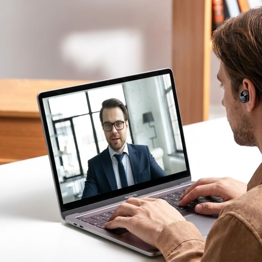 AI Powered Wireless Bluetooth Translation Headphones with HiFi Stereo Sound