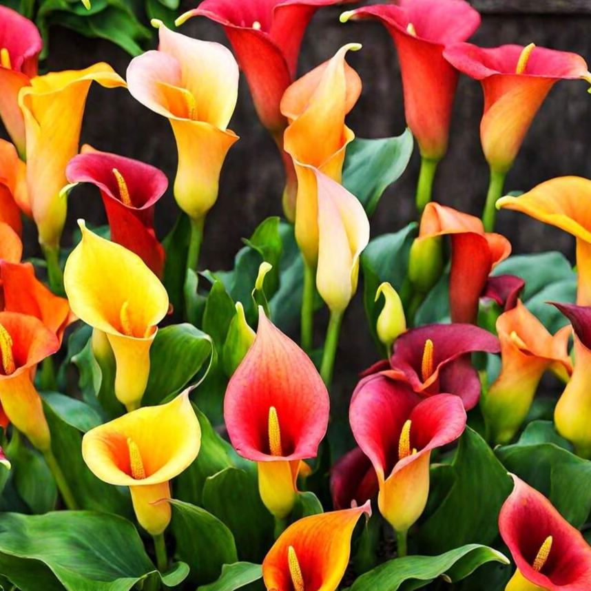 100 Pieces Calla Lily Mix Color Perennial Flower Seeds