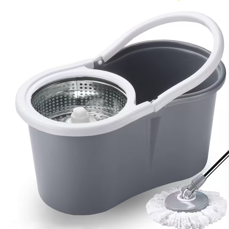 360 Degree Spin Mop And Bucket Cleaning Set With Wringer And Refills