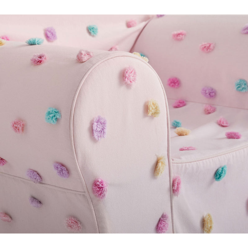 Anywhere Chair Candlewick Multi Dot Slipcover - Grafton Collection