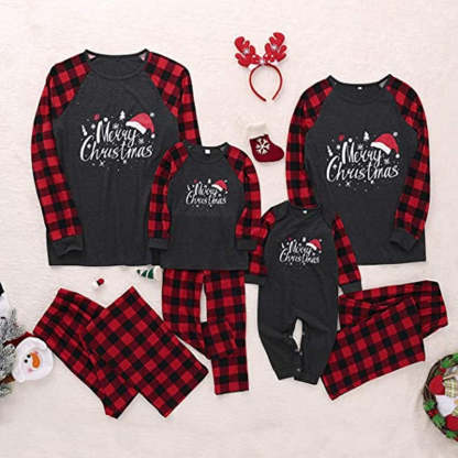 Merry Squares Xmas Family Matching Pajama Set - Grafton Collection