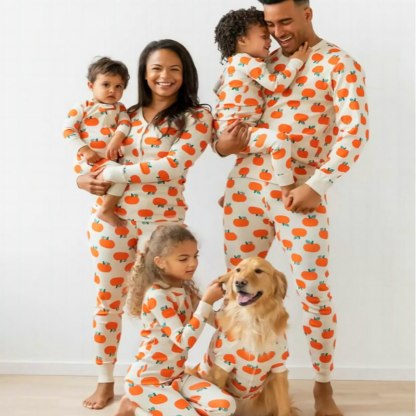 The Xmas Oranges Print Family Matching Pajama Set - Grafton Collection