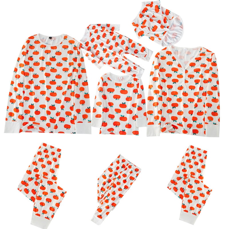 The Xmas Oranges Print Family Matching Pajama Set - Grafton Collection