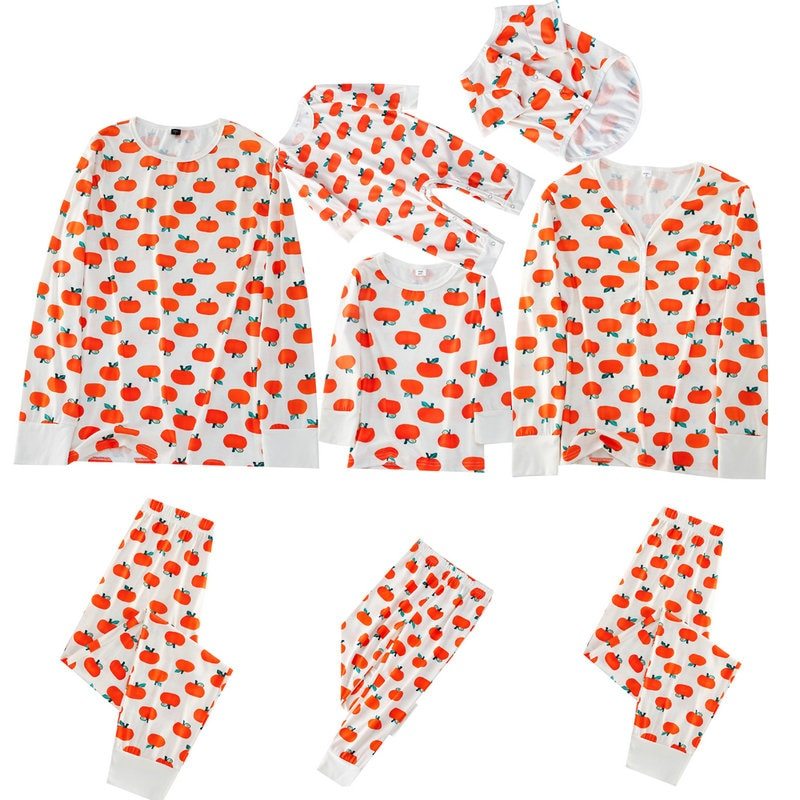 The Xmas Oranges Print Family Matching Pajama Set - Grafton Collection