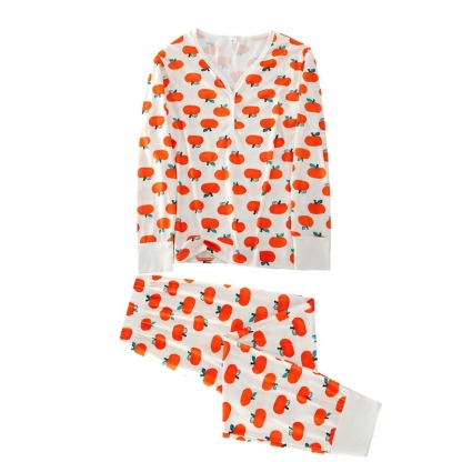 The Xmas Oranges Print Family Matching Pajama Set - Grafton Collection