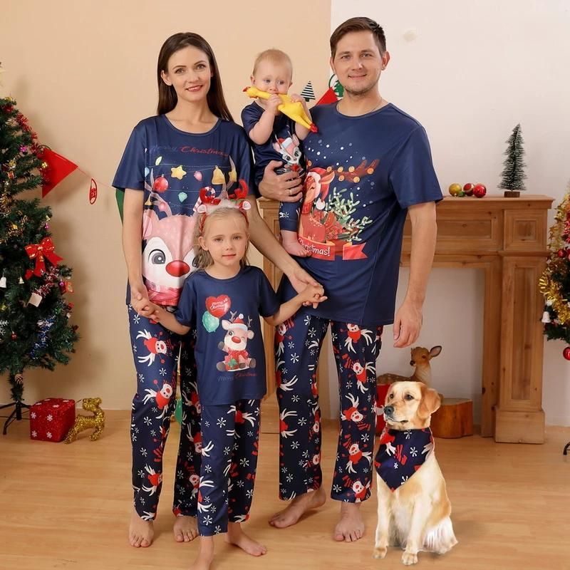 Cartoon Deer Matching Sleepwear Set - Grafton Collection