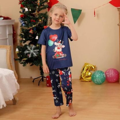 Cartoon Deer Matching Sleepwear Set - Grafton Collection