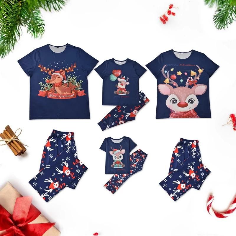 Cartoon Deer Matching Sleepwear Set - Grafton Collection