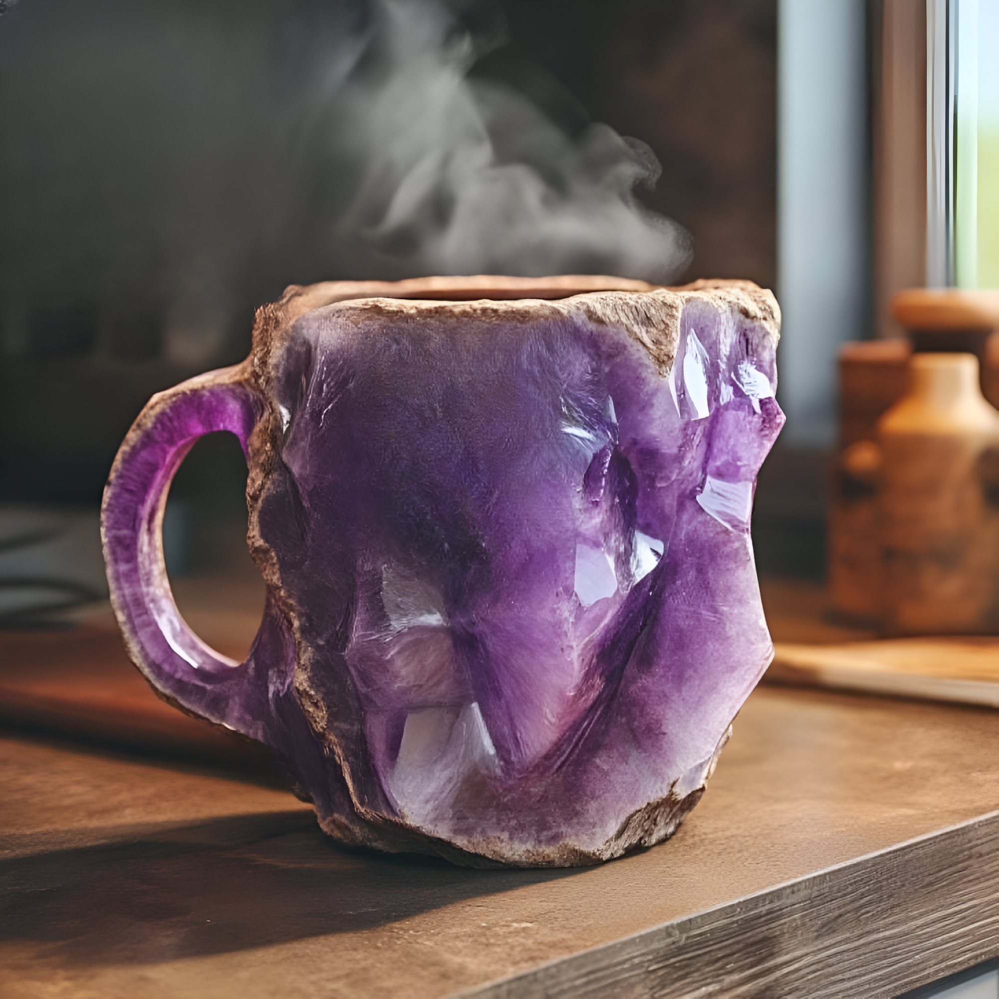 Mug with a Natural Stone Like Texture